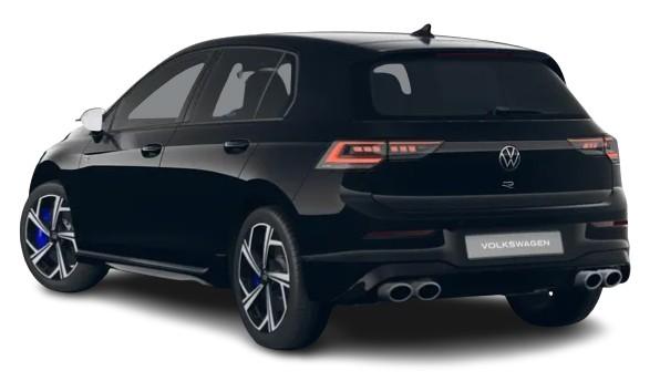 New Volkswagen Golf R 2025 Model in Grenadilla Black - Rear View (uk-car-discount.com)