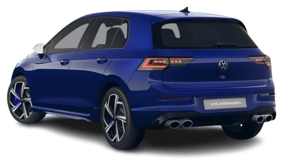 New Volkswagen Golf R in Lapiz Blue - Rear View (uk-car-discount.com)