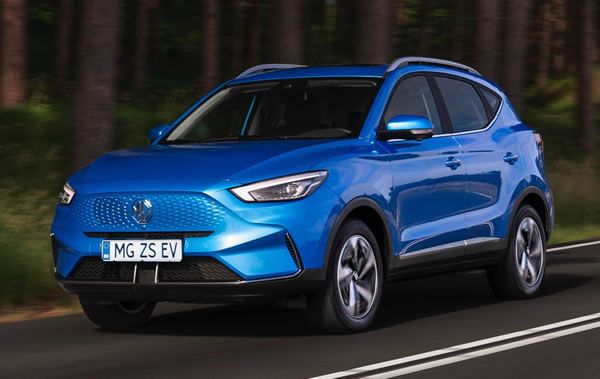 exterior image of MG Motor UK ZS EV SUV